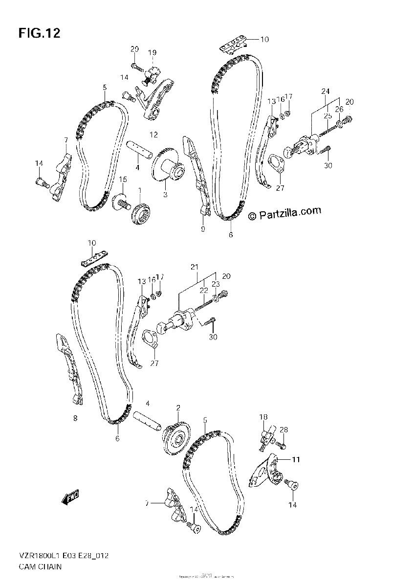 Diagrama de CAM CHAIN