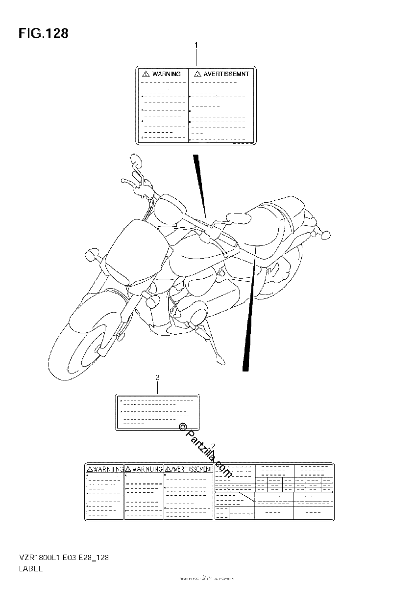 Diagrama de LABEL VZR1800 L1 E28