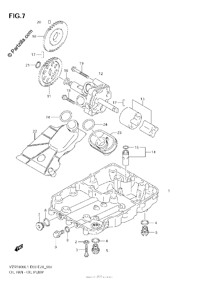 Diagrama de OIL PAN OIL PUMP