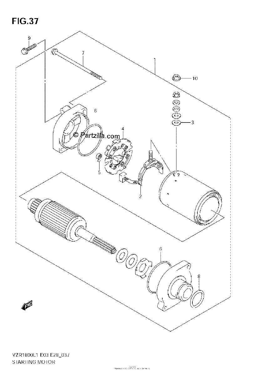 Diagrama de STARTING MOTOR