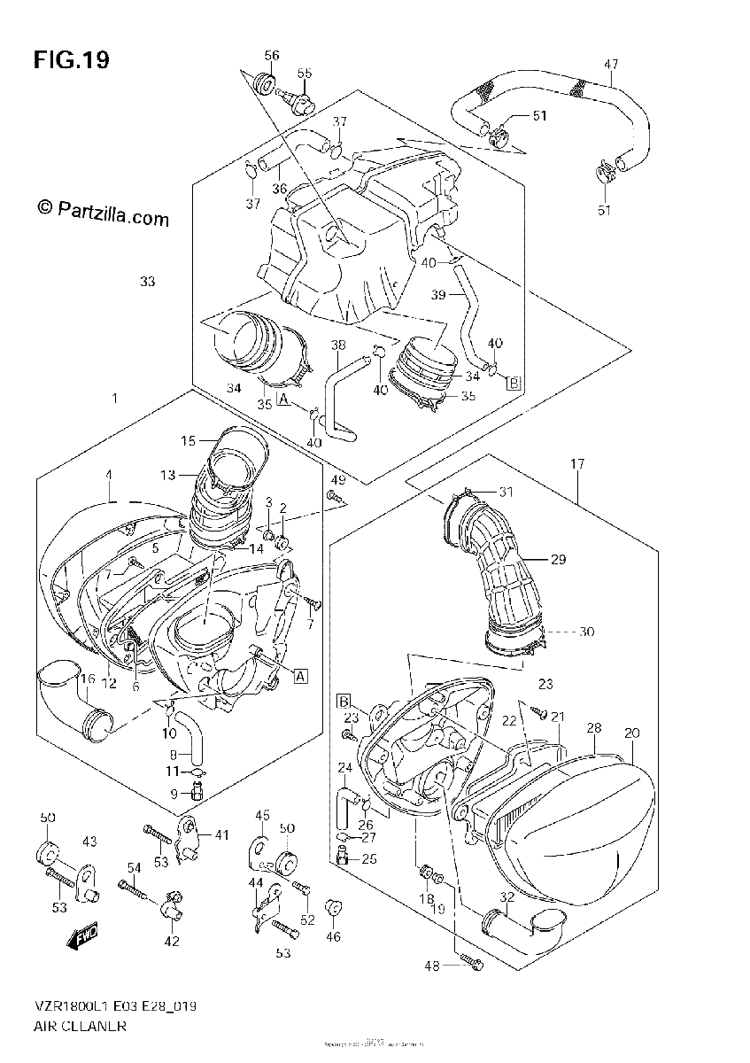 Diagrama de AIR CLEANER