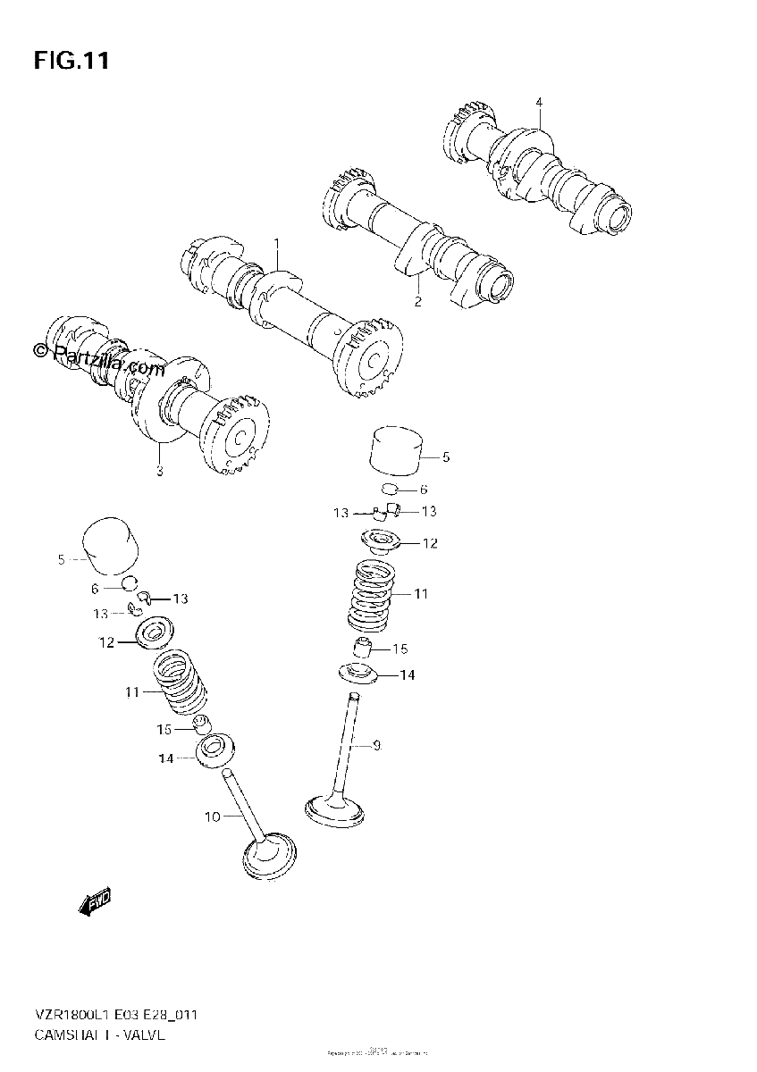 Diagrama de CAMSHAFT VALVE