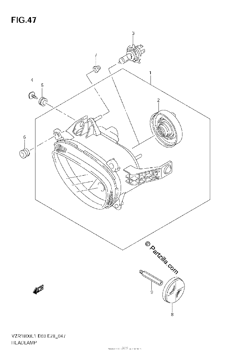 Diagrama de HEADLAMP
