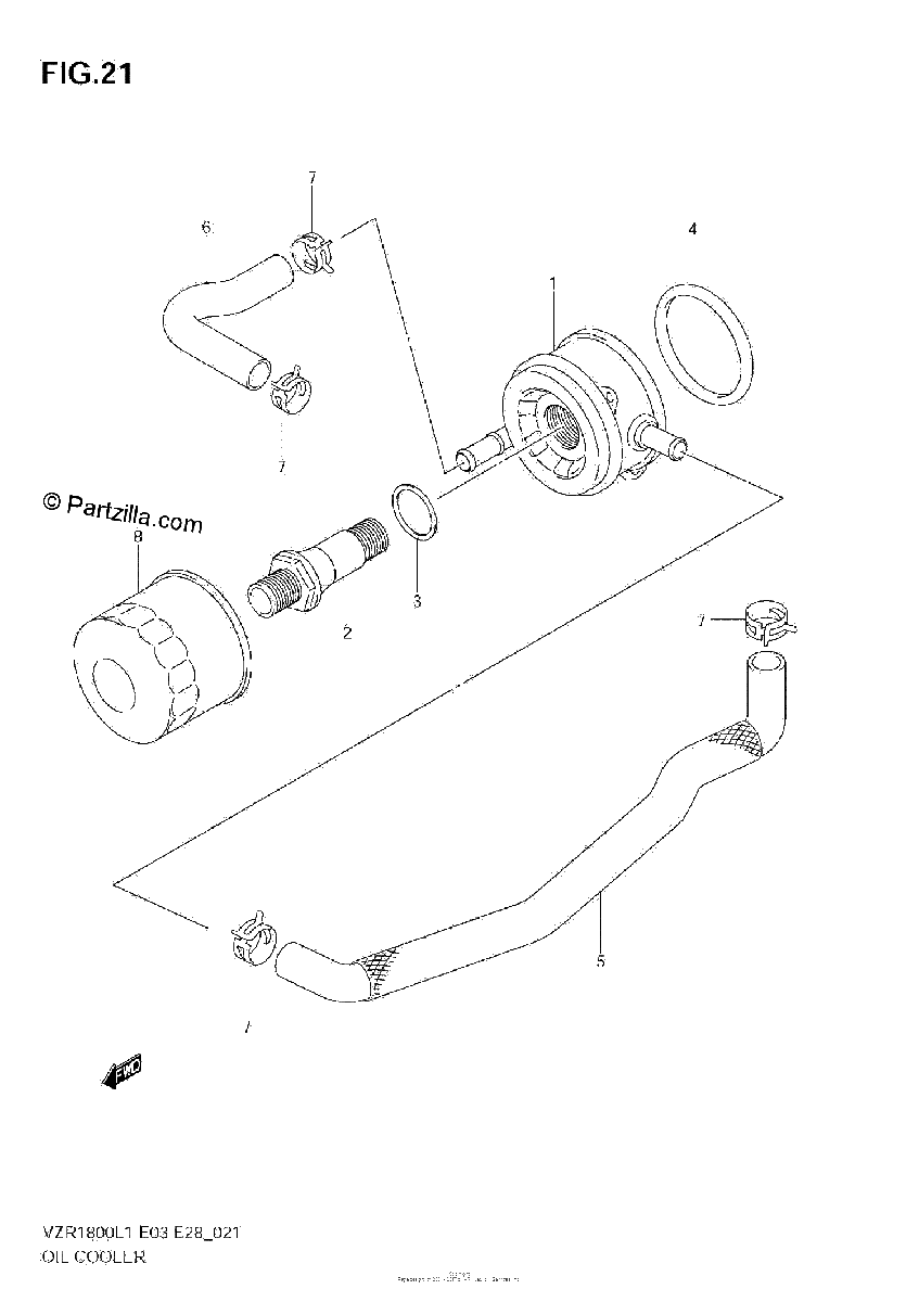 Diagrama de OIL COOLER