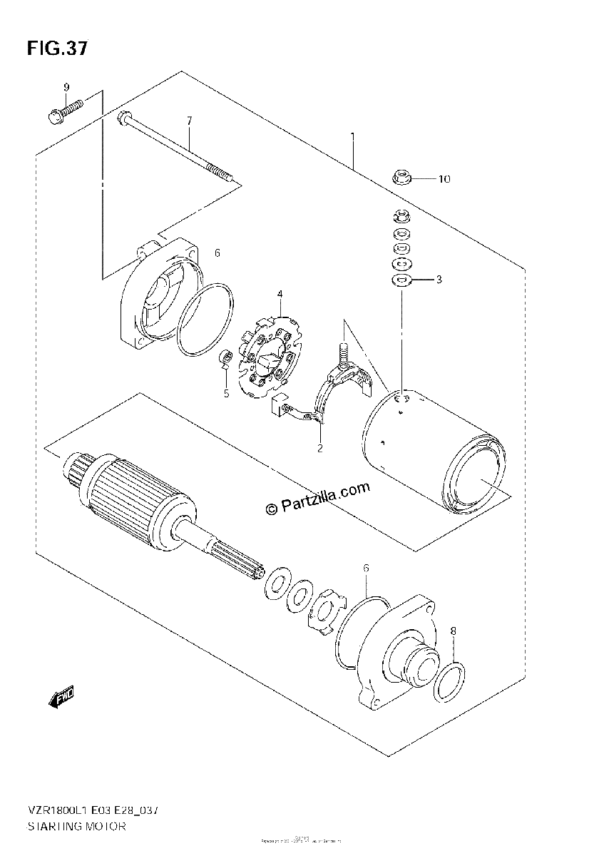 Diagrama de STARTING MOTOR