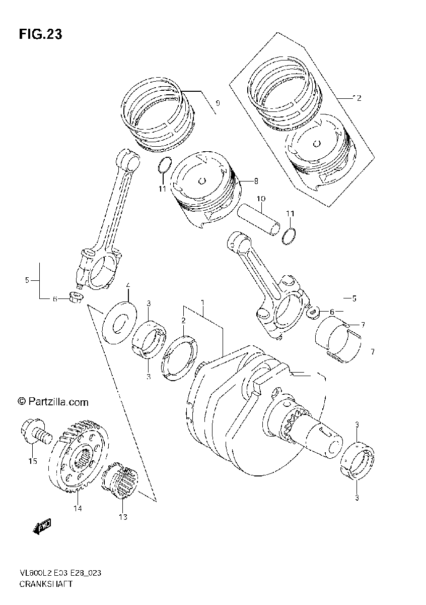 Diagrama de CRANKSHAFT