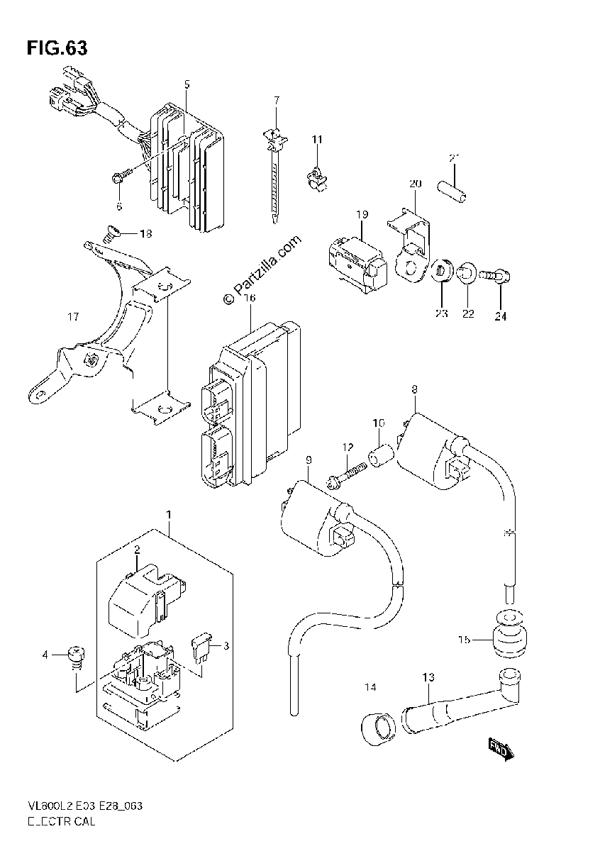 Diagrama de ELECTRICAL VL800C E03