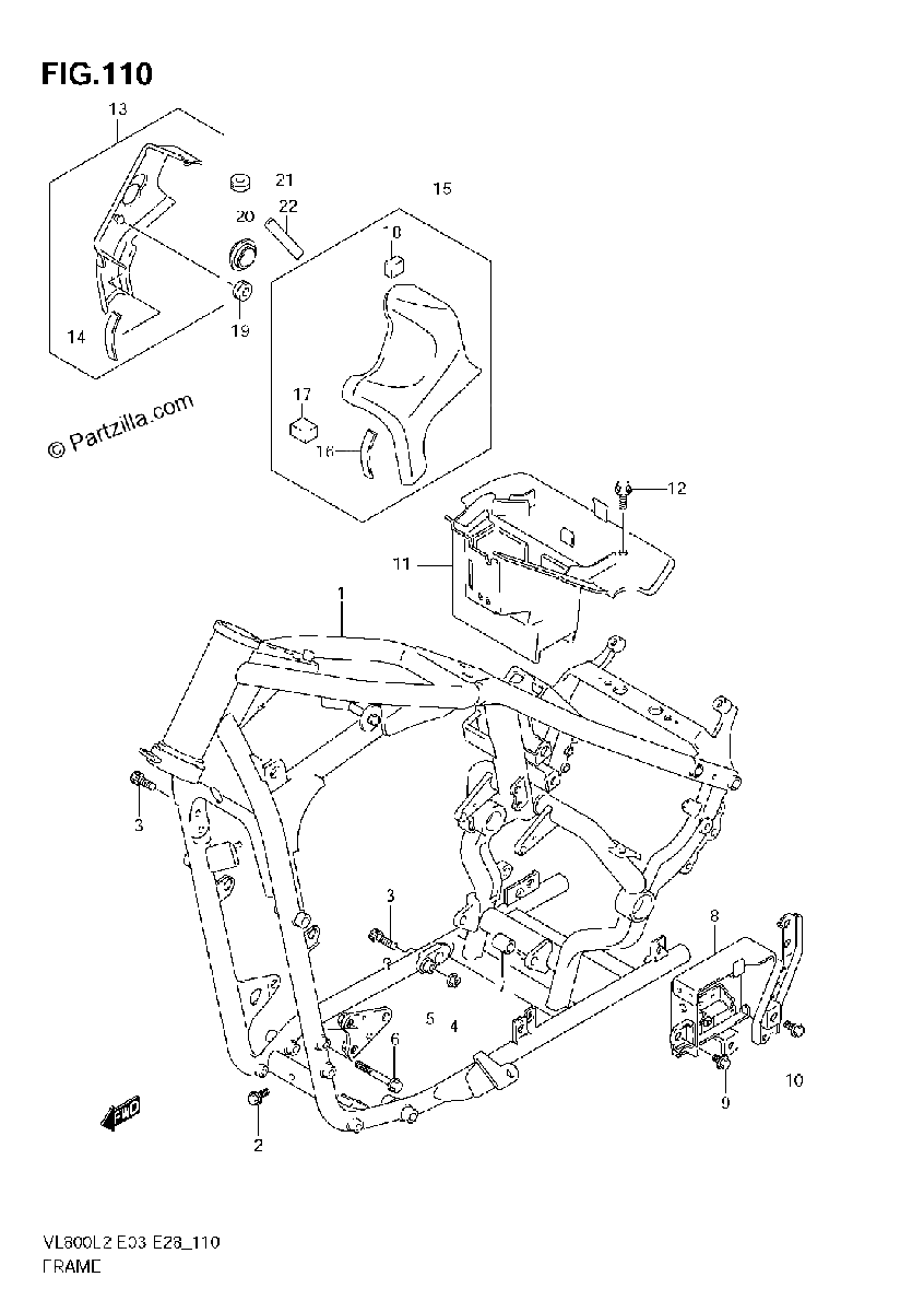 Diagrama de FRAME VL800C E03
