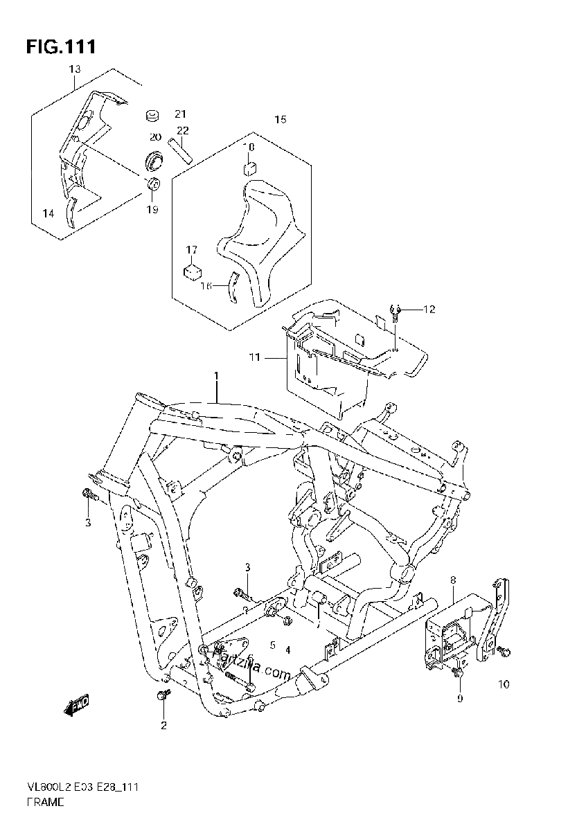 Diagrama de FRAME VL800C E28
