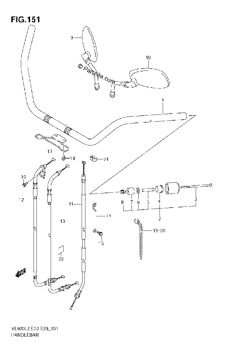 Diagrama de HANDLEBAR