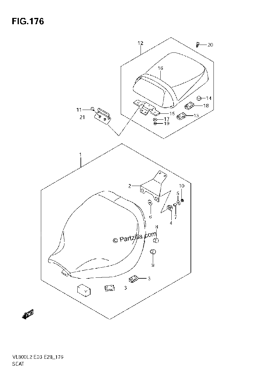 Diagrama de SEAT VL800C E28