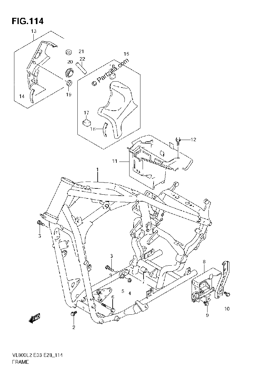 Diagrama de FRAME VL800T E28