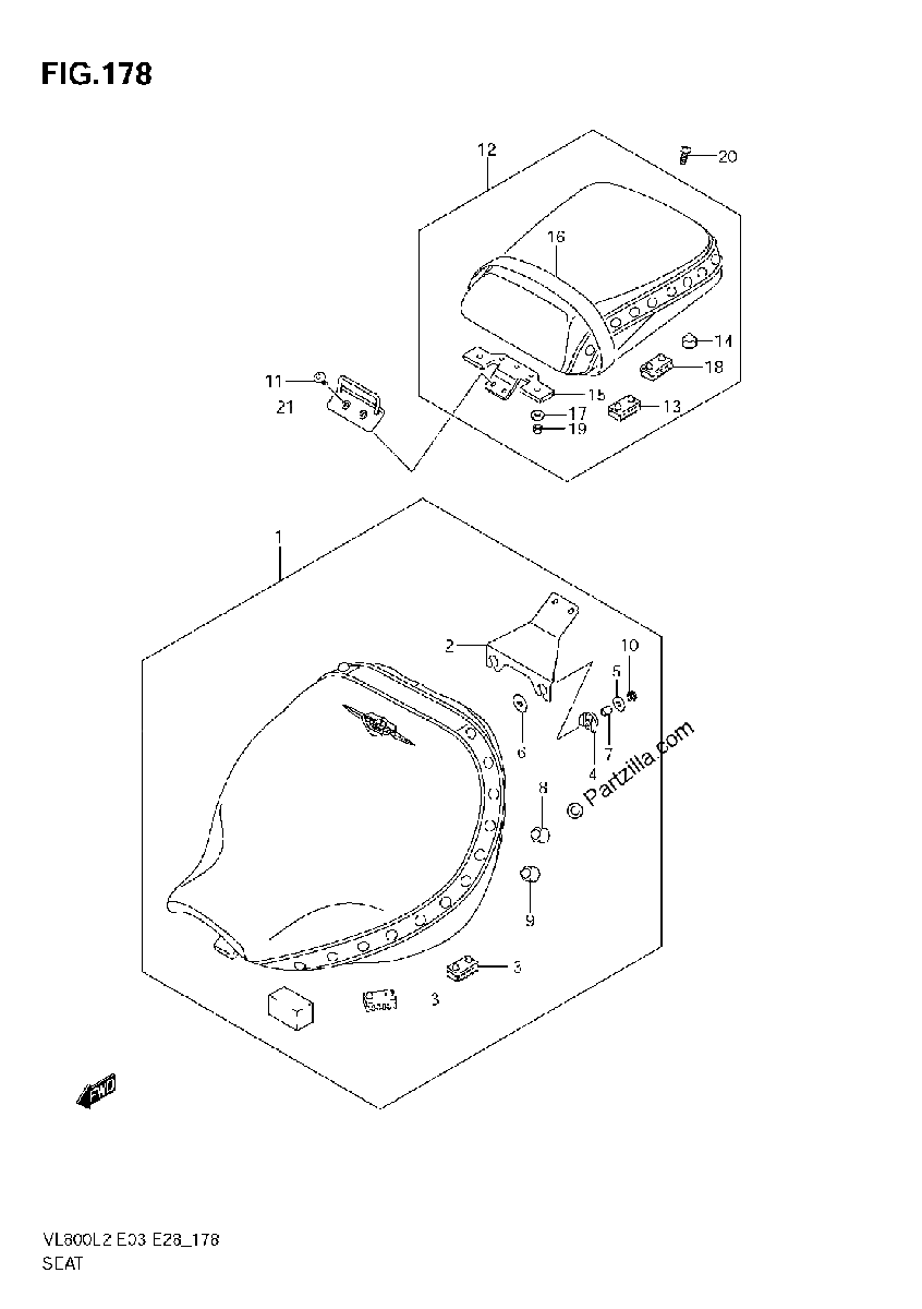 Diagrama de SEAT VL800T E03