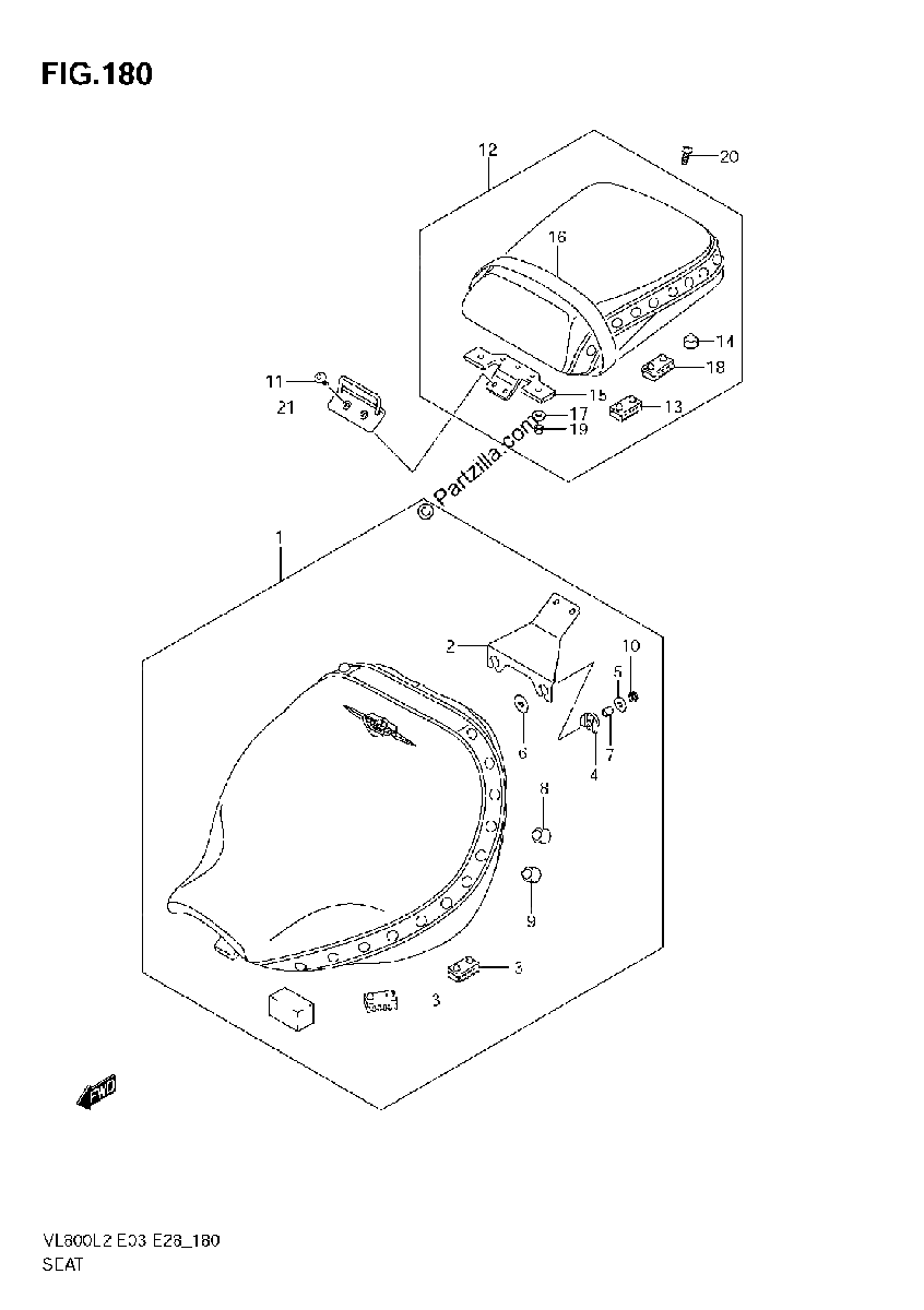 Diagrama de SEAT VL800T E33