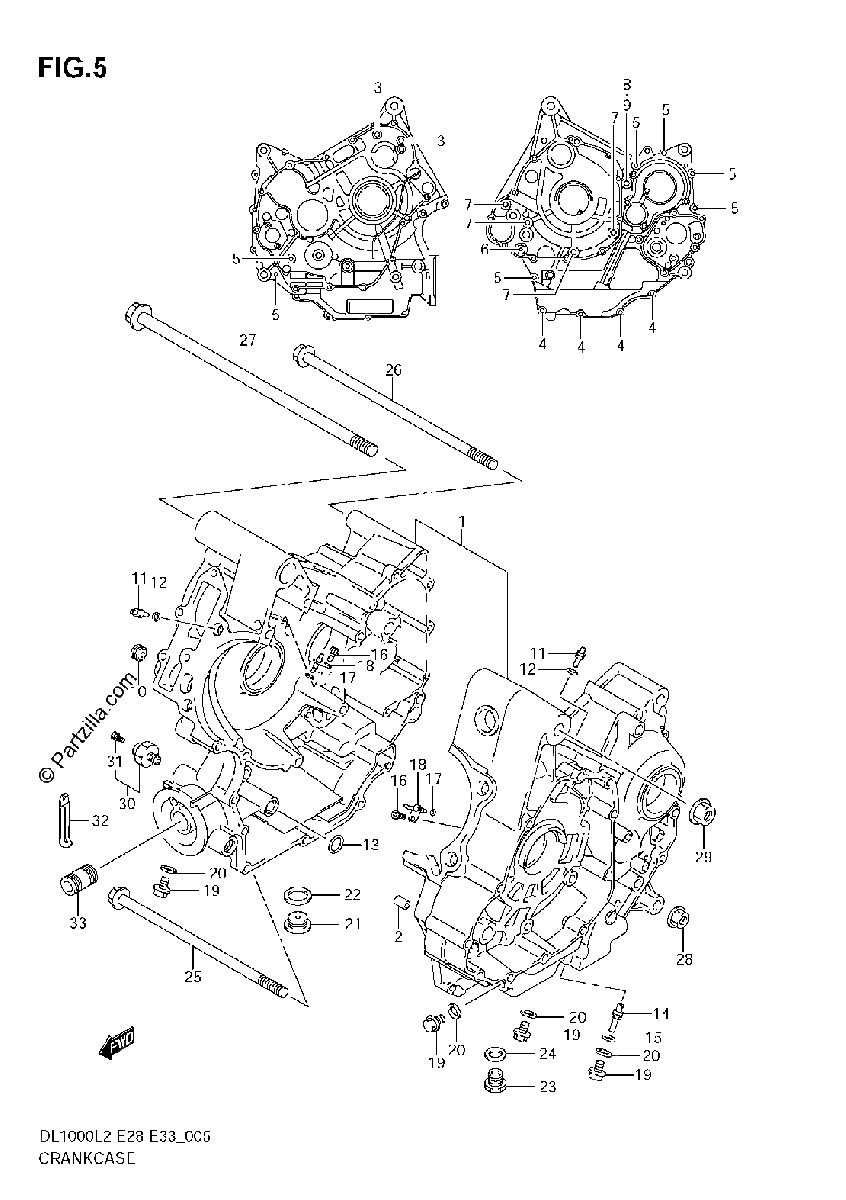Diagrama de CRANKCASE