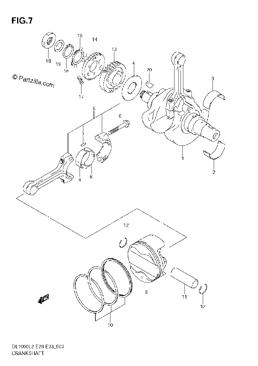 Diagrama de CRANKSHAFT