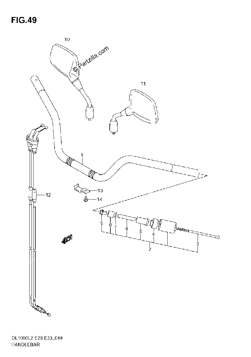 Diagrama de HANDLEBAR