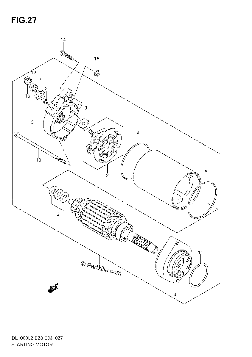Diagrama de STARTING MOTOR