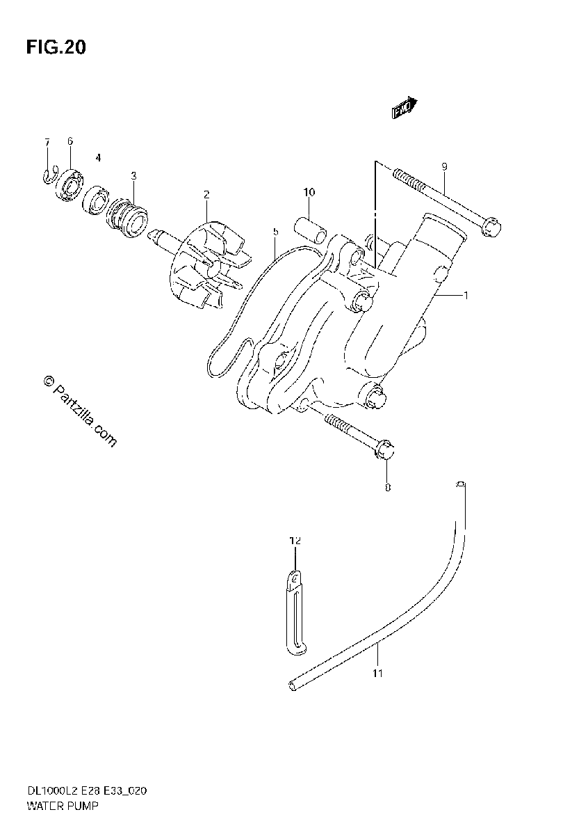 Diagrama de WATER PUMP