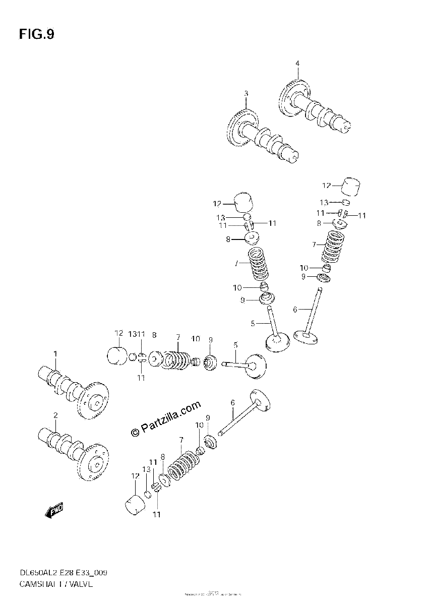 Diagrama de CAMSHAFT VALVE