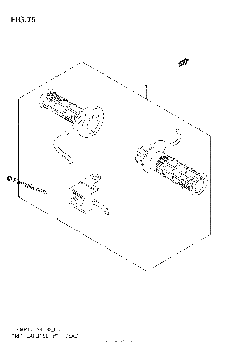 Diagrama de GRIP HEATER SET OPTIONAL