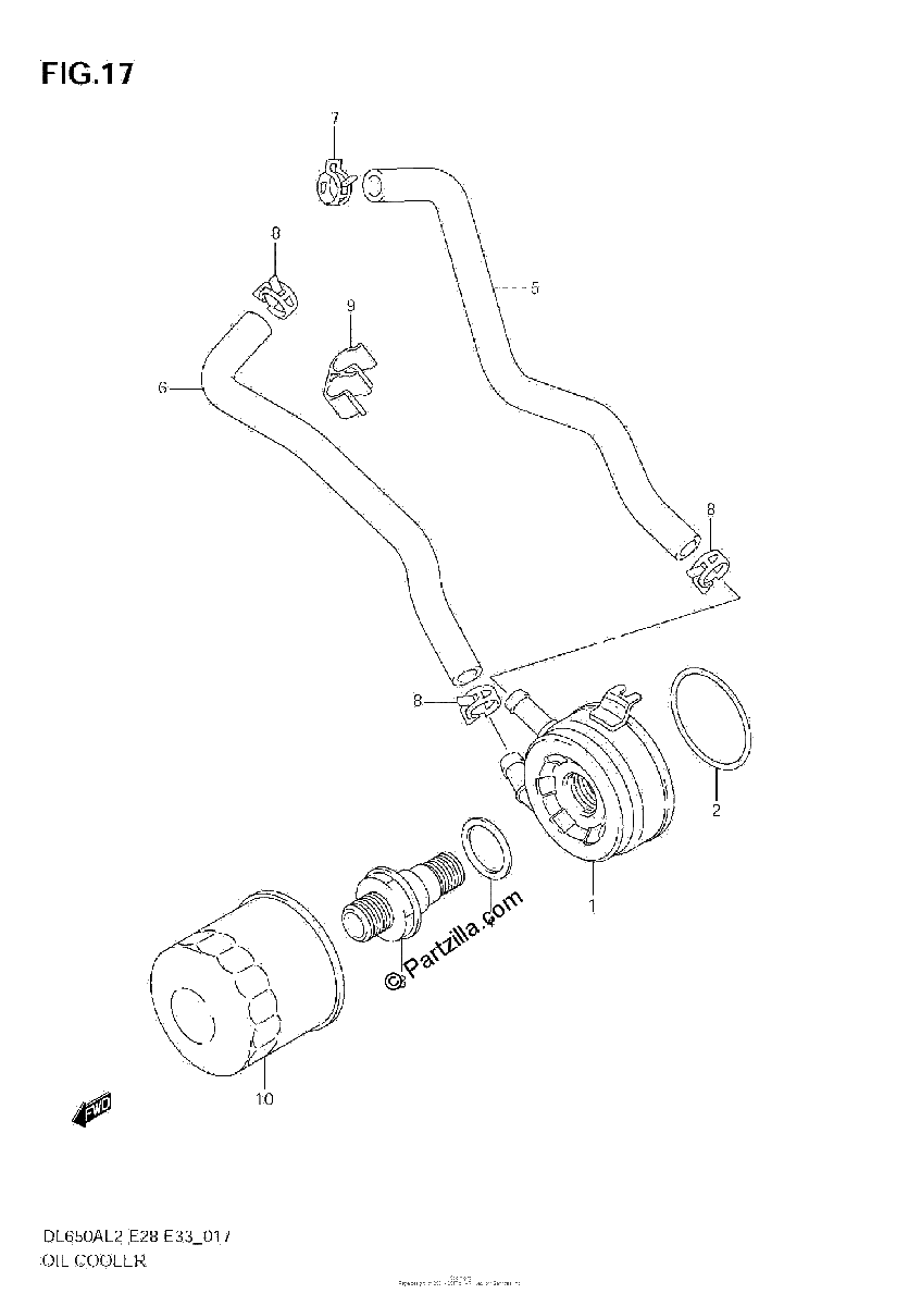 Diagrama de OIL COOLER