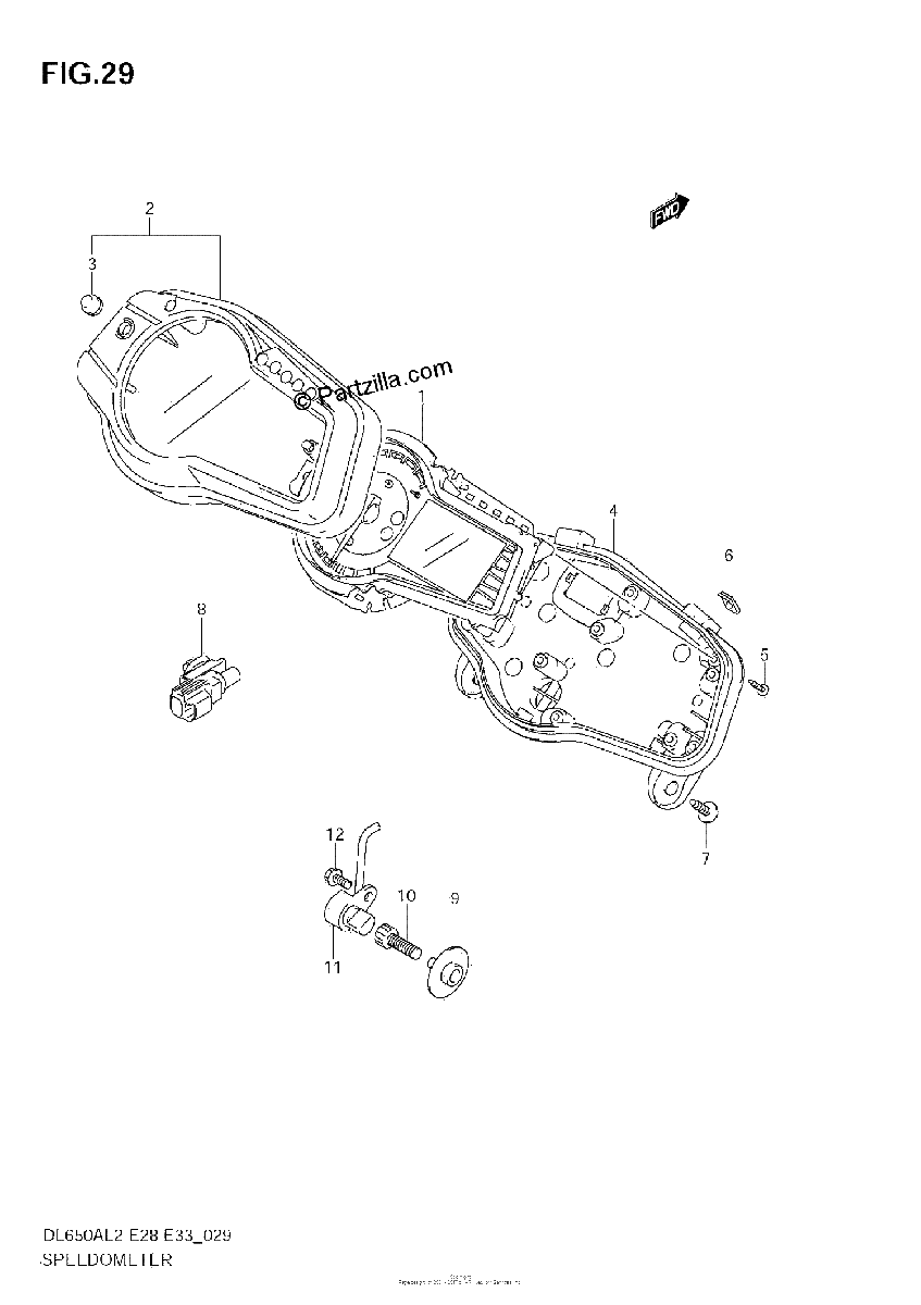 Diagrama de SPEEDOMETER E28