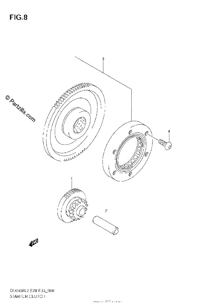 Diagrama de STARTER CLUTCH