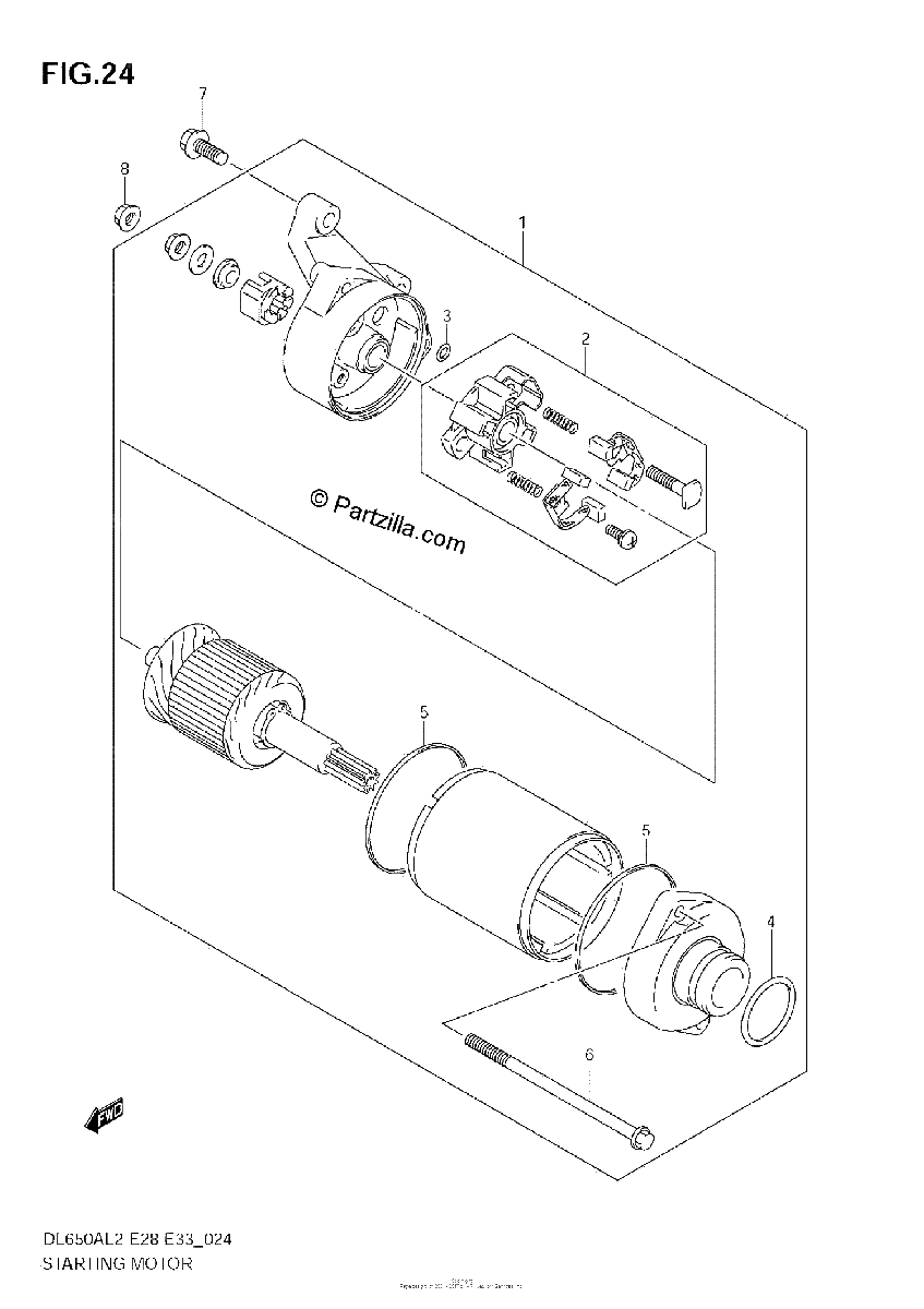 Diagrama de STARTING MOTOR
