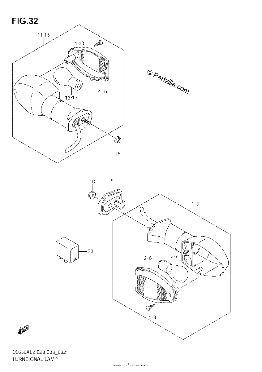 Diagrama de TURNSIGNAL LAMP
