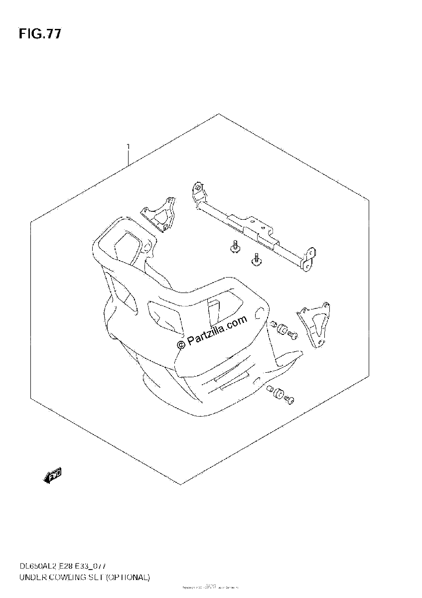 Diagrama de UNDER COWLING SET OPTIONAL
