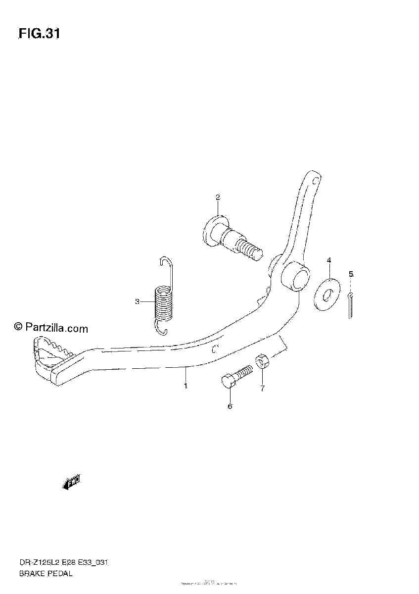 Diagrama de BRAKE PEDAL