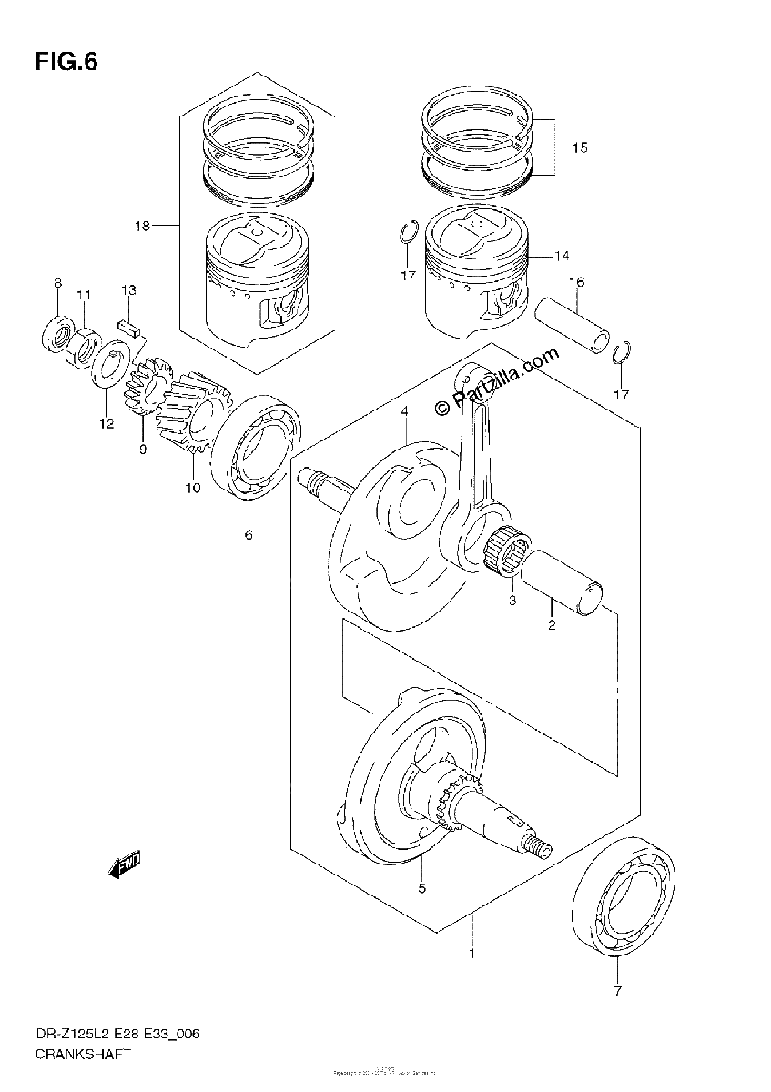 Diagrama de CRANKSHAFT