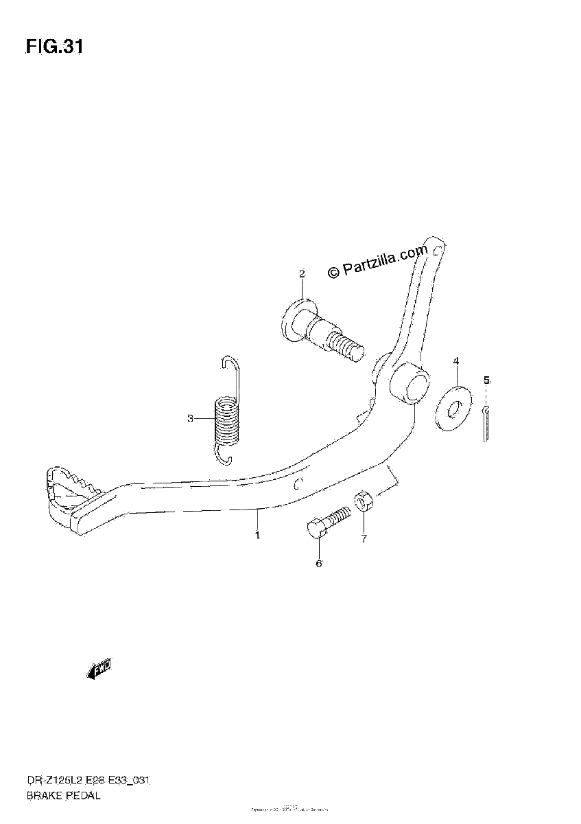 Diagrama de BRAKE PEDAL