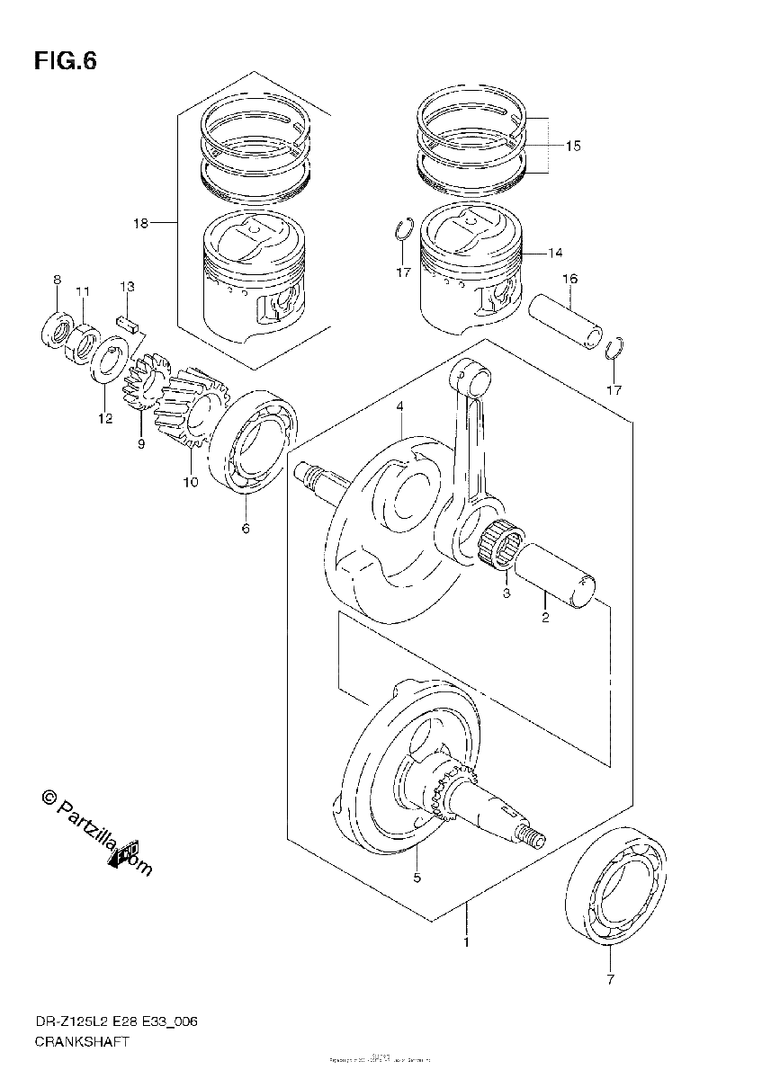 Diagrama de CRANKSHAFT