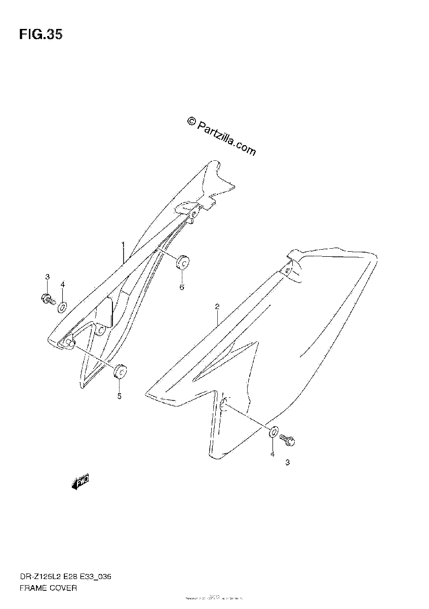 Diagrama de FRAME COVER