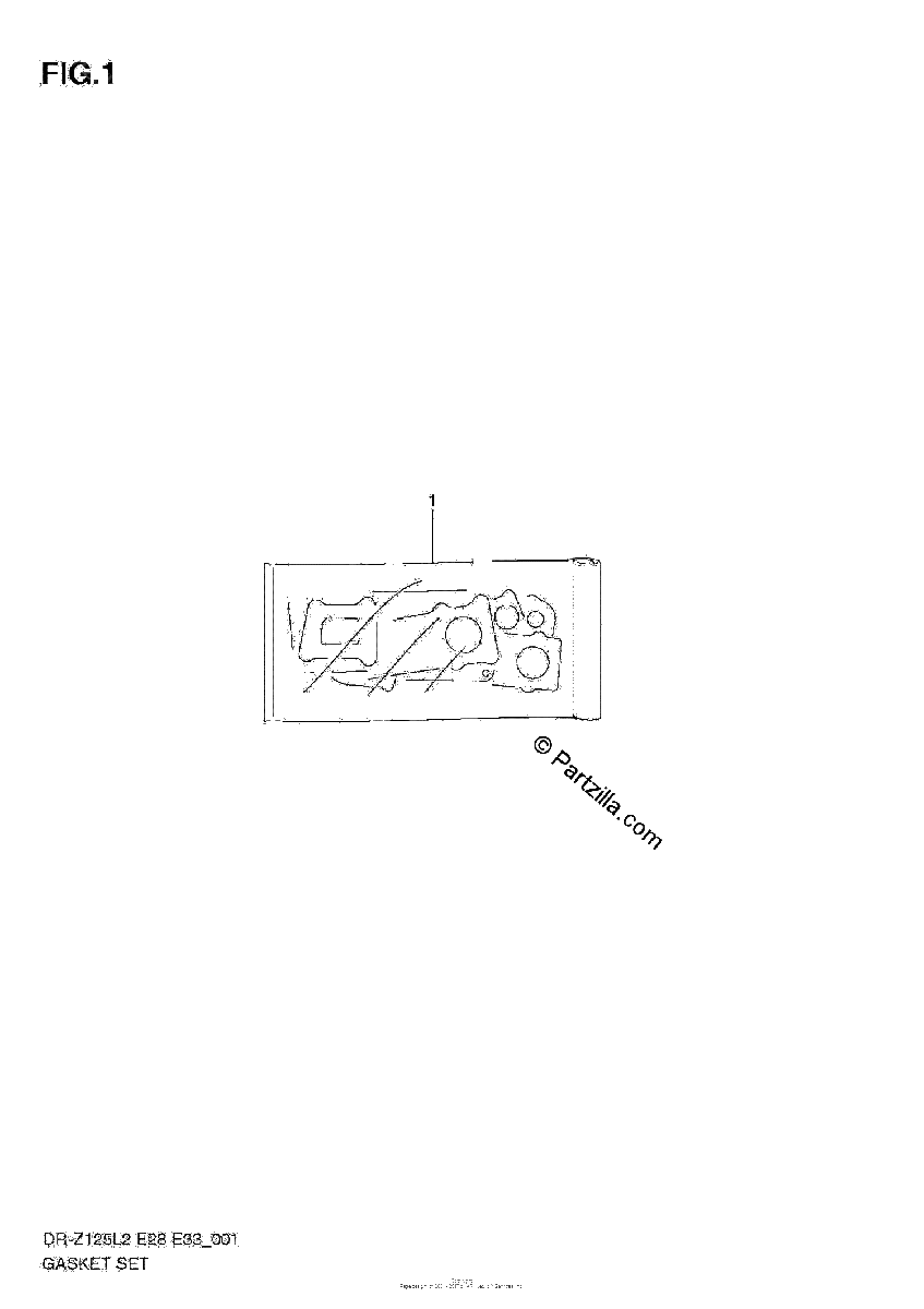 Diagrama de GASKET SET