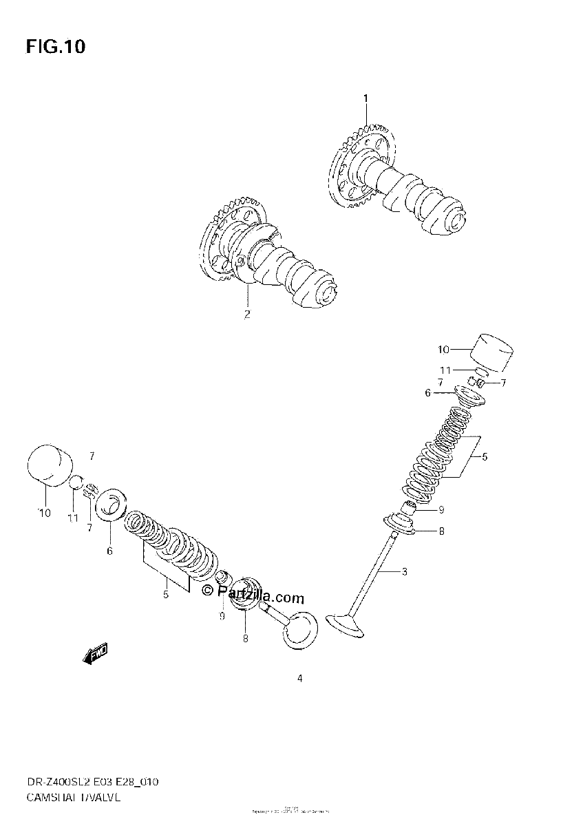Diagrama de CAMSHAFT VALVE
