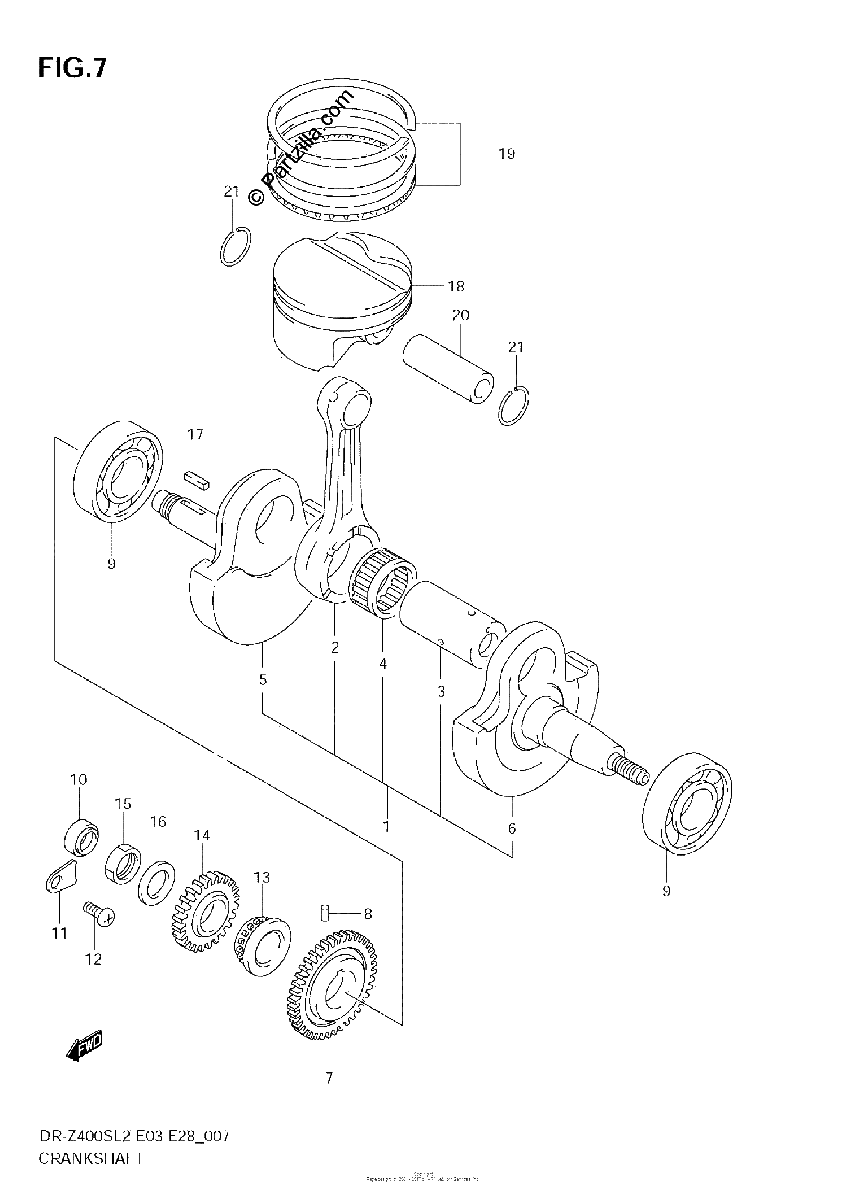 Diagrama de CRANKSHAFT