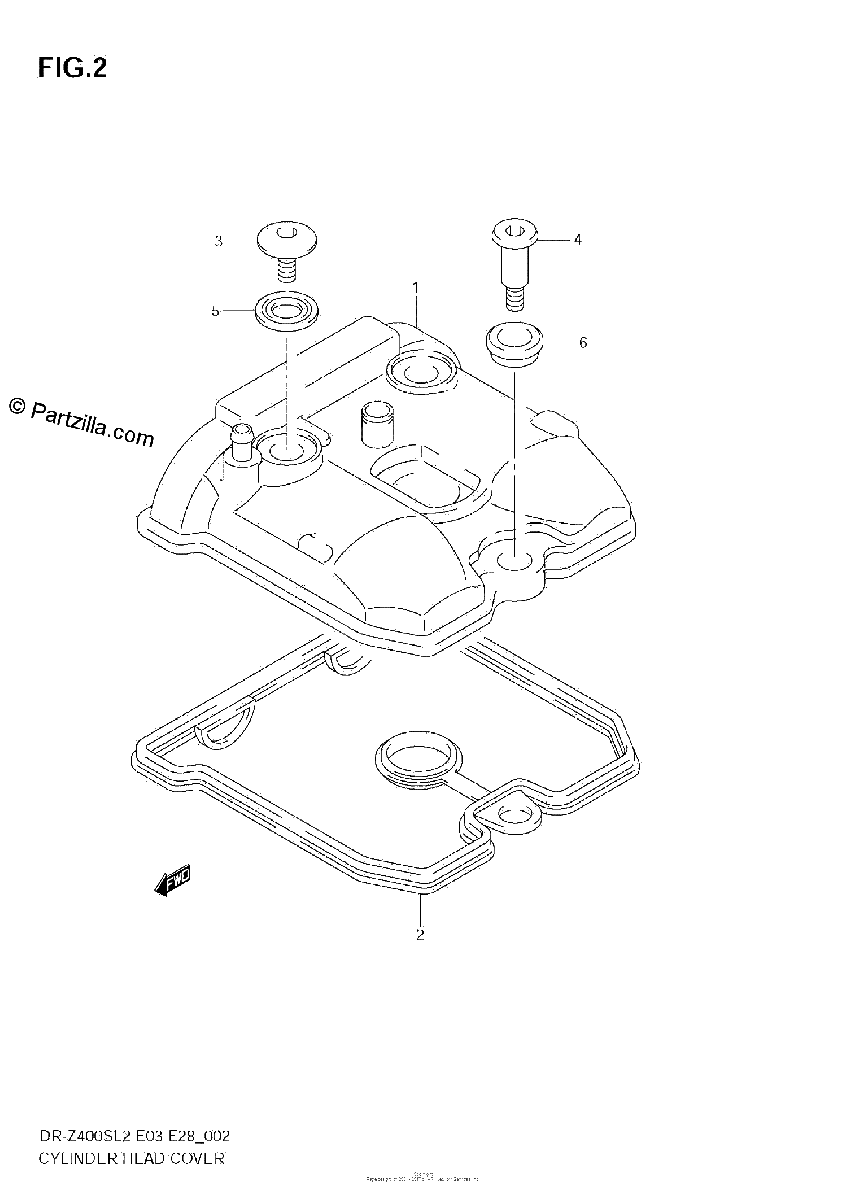 Diagrama de CYLINDER HEAD COVER
