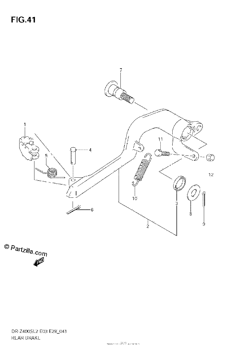 Diagrama de REAR BRAKE