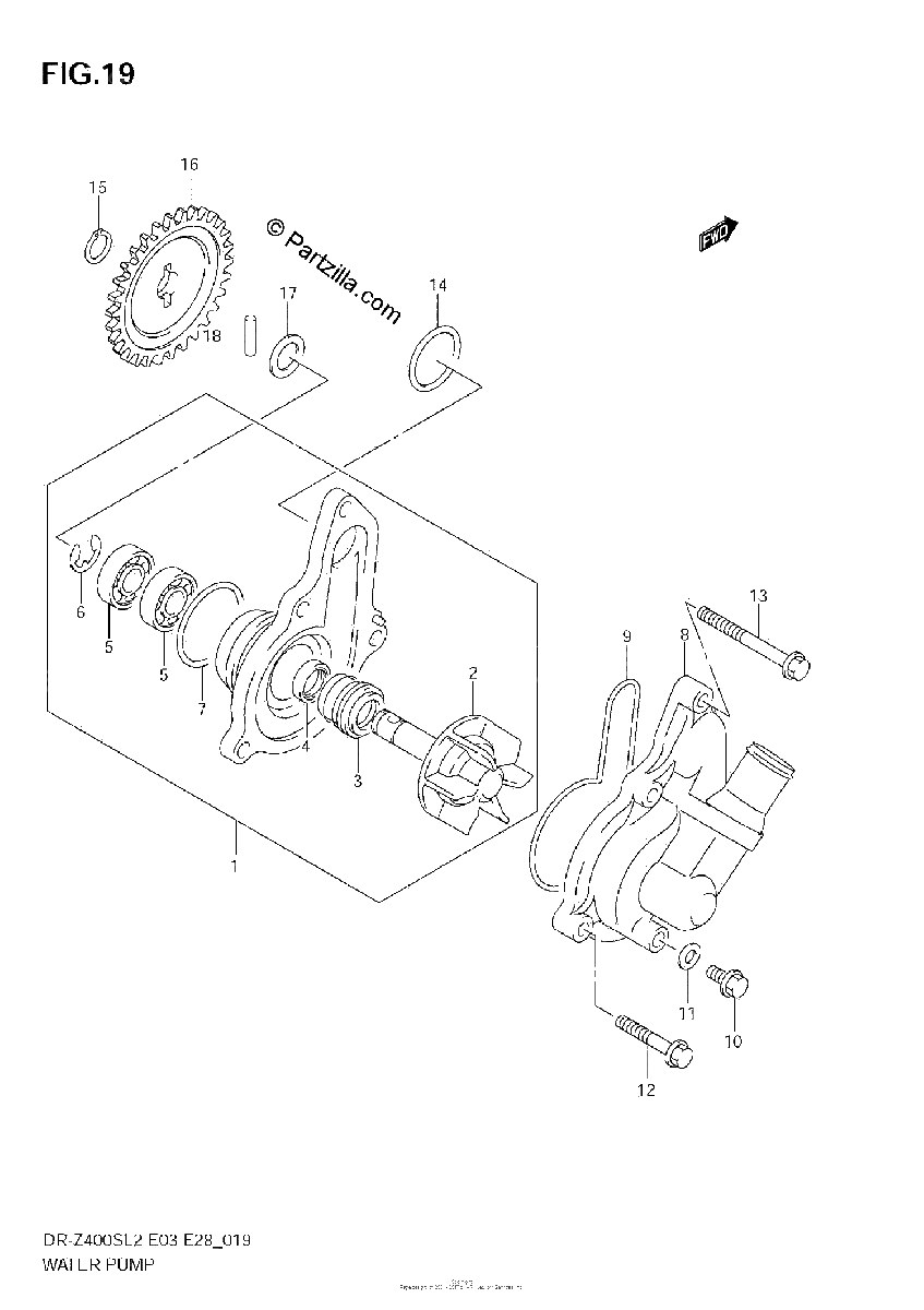 Diagrama de WATER PUMP