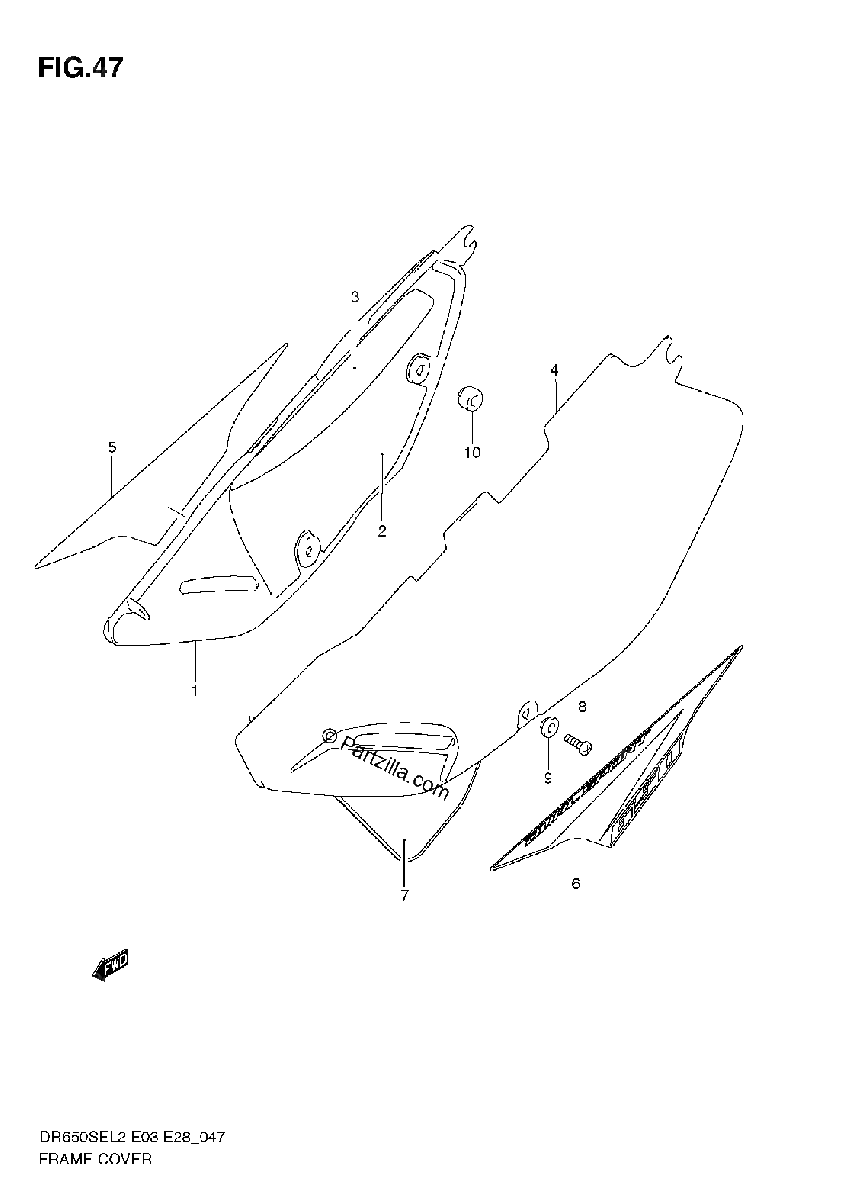 Diagrama de FRAME COVER