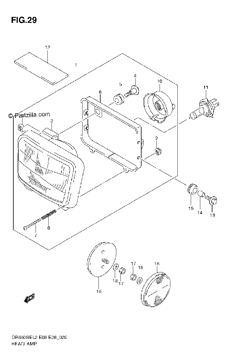 Diagrama de HEADLAMP