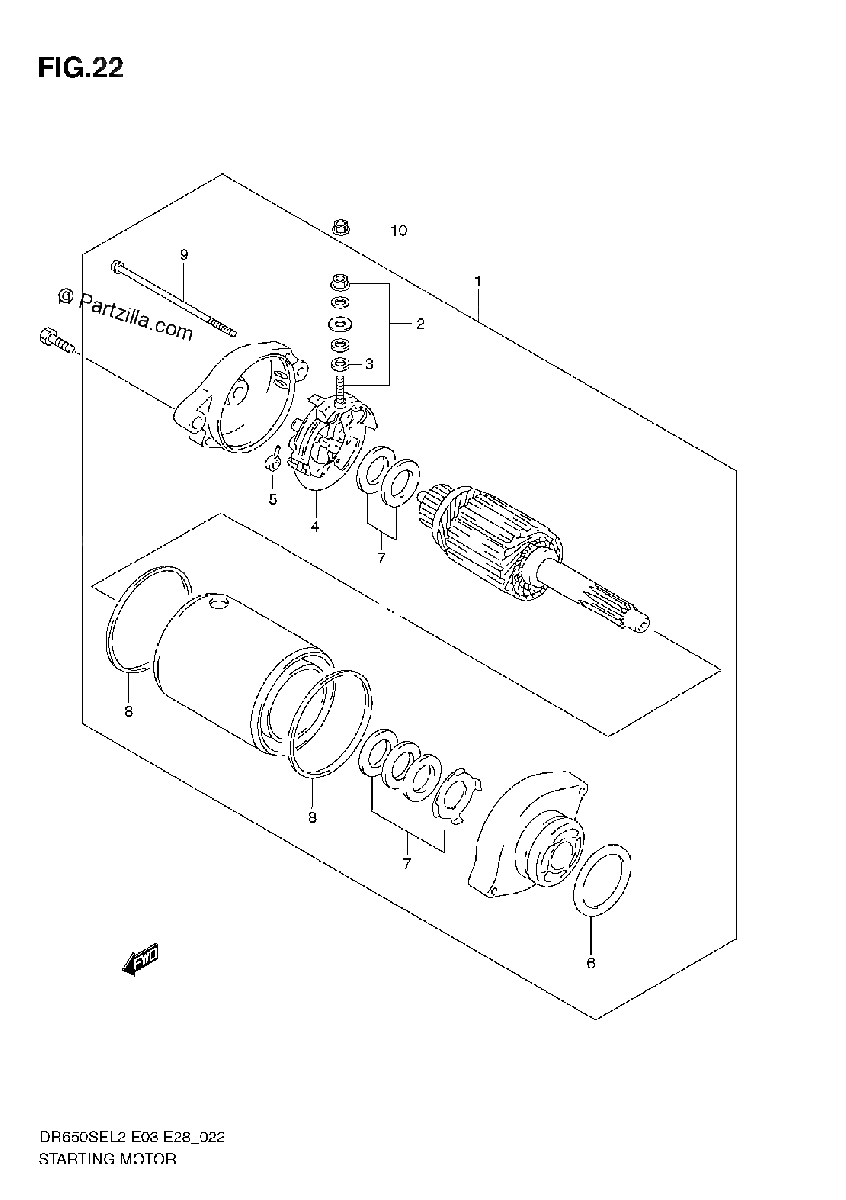 Diagrama de STARTING MOTOR