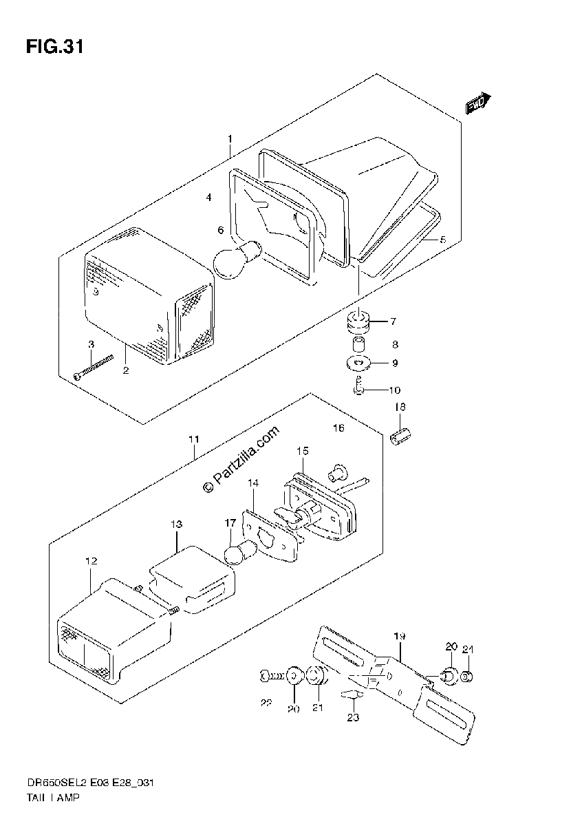 Diagrama de TAIL LAMP