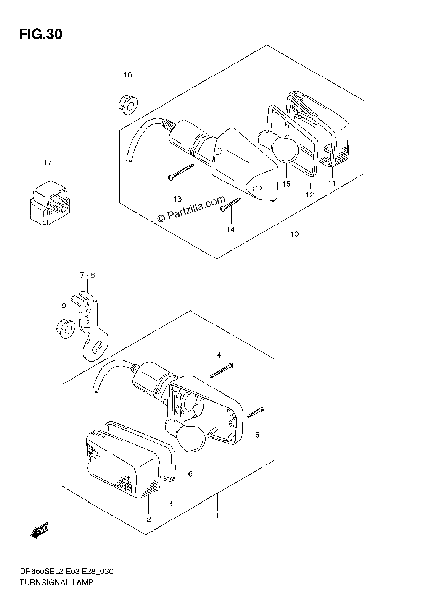 Diagrama de TURNSIGNAL LAMP
