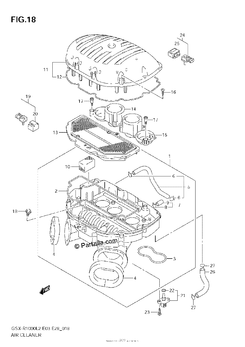 Diagrama de AIR CLEANER