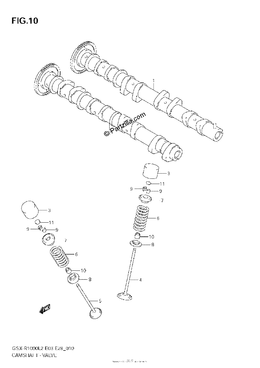 Diagrama de CAMSHAFT VALVE