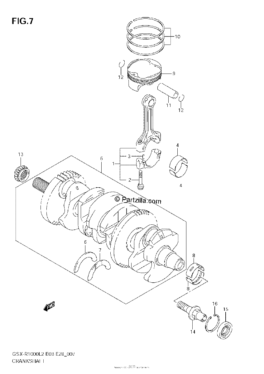 Diagrama de CRANKSHAFT